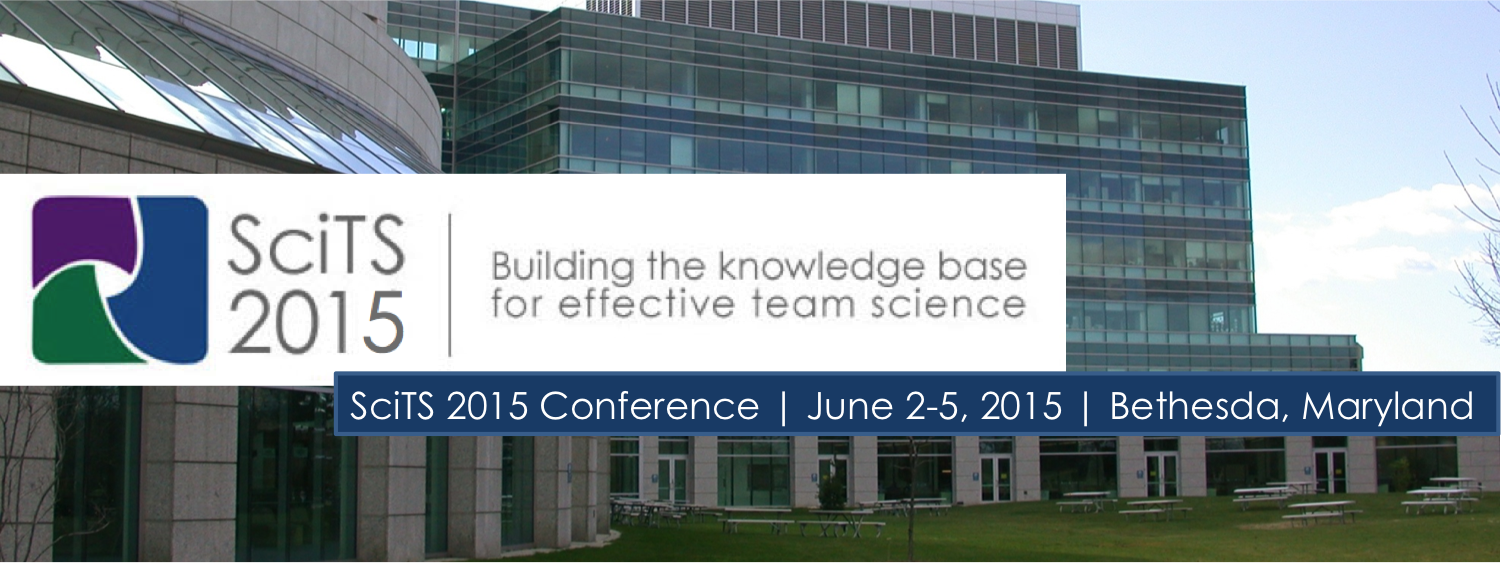 SciTS 2015 conference banner with Natcher background